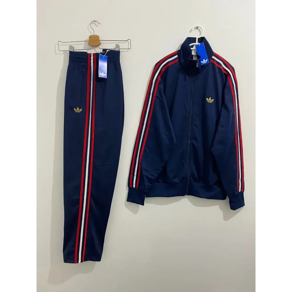 Adidas Originals Firebird Tracksuit Night Indigo Better Scarlet White Size XL
